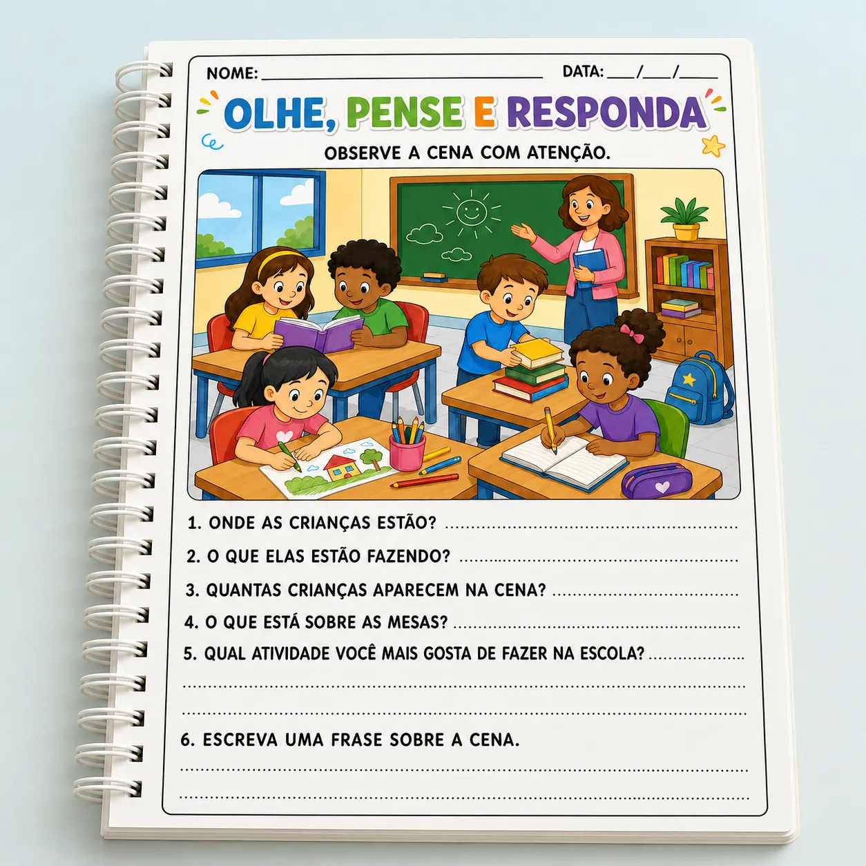 Apostila Olhe, Pense e Responda – Leitura de Imagens e Interpretação - Imagem 3