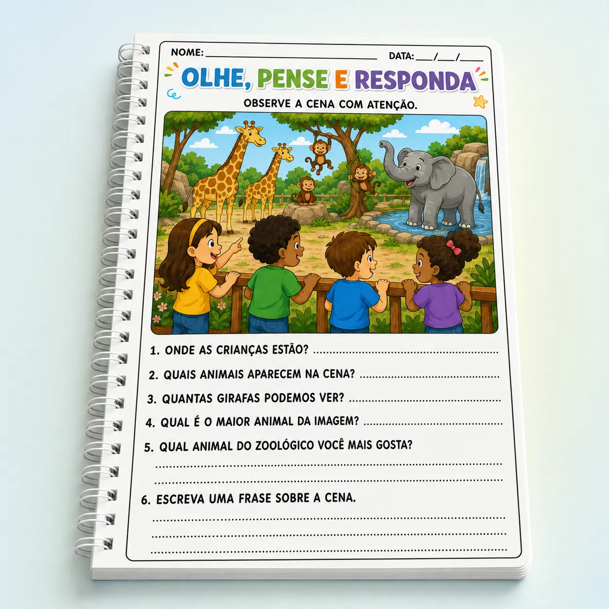 Apostila Olhe, Pense e Responda – Leitura de Imagens e Interpretação - Imagem 4