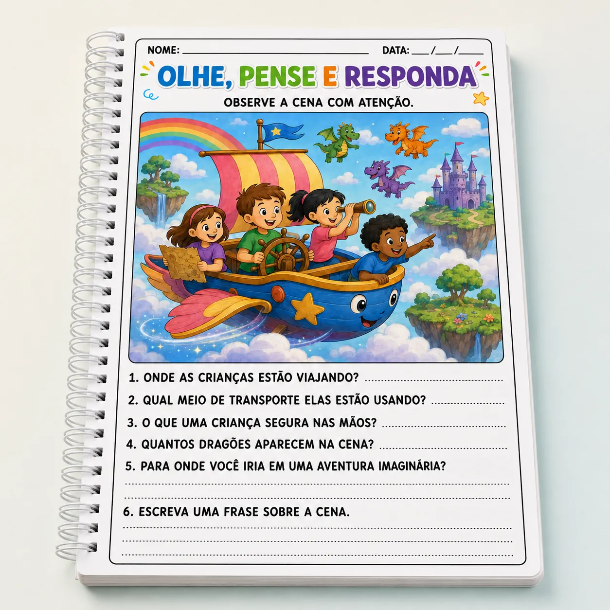 Apostila Olhe, Pense e Responda – Leitura de Imagens e Interpretação - Imagem 6