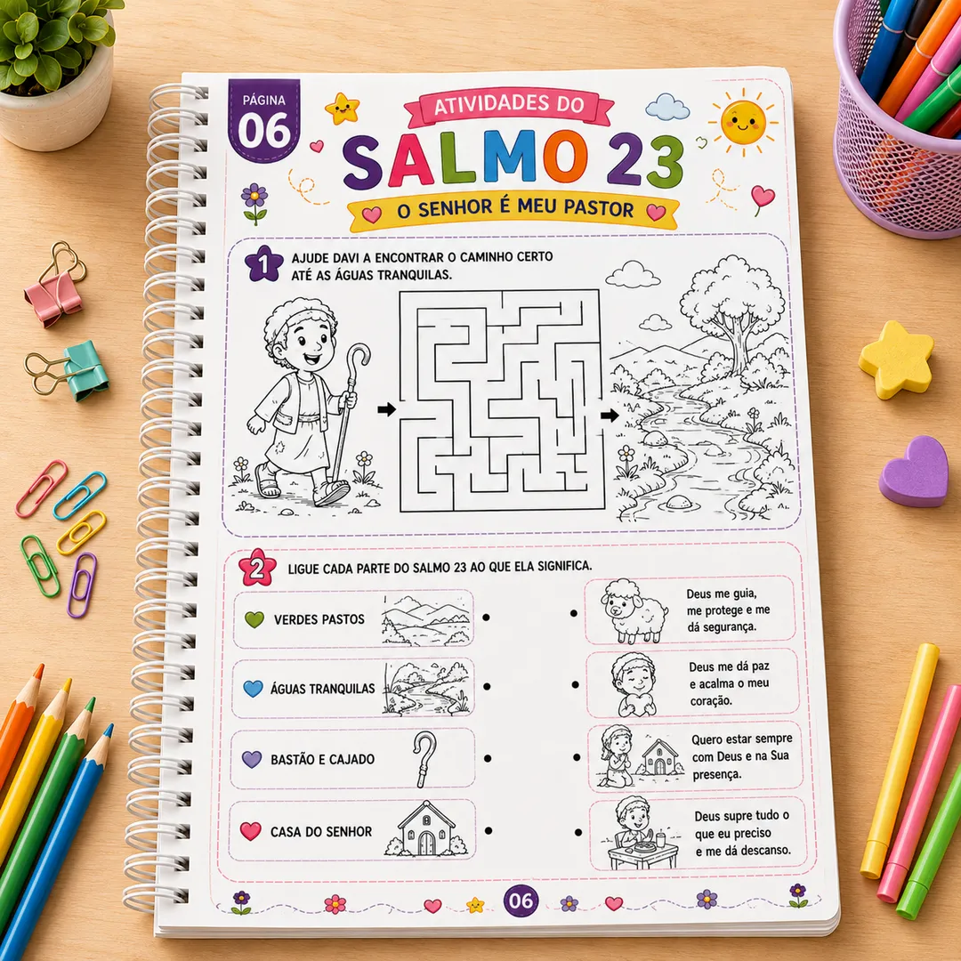 Apostila Salmos para Crianças - Imagem 7