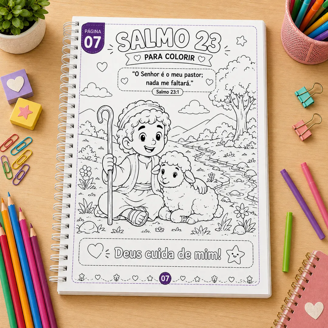 Apostila Salmos para Crianças - Imagem 8