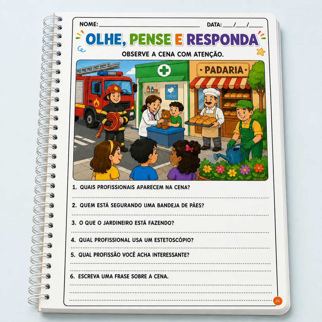 Apostila Olhe, Pense e Responda – Leitura de Imagens e Interpretação - Imagem 11